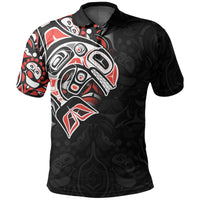 Custom Canada Haida Polo Shirt Killer Whale LT6 - Wonder Print Shop