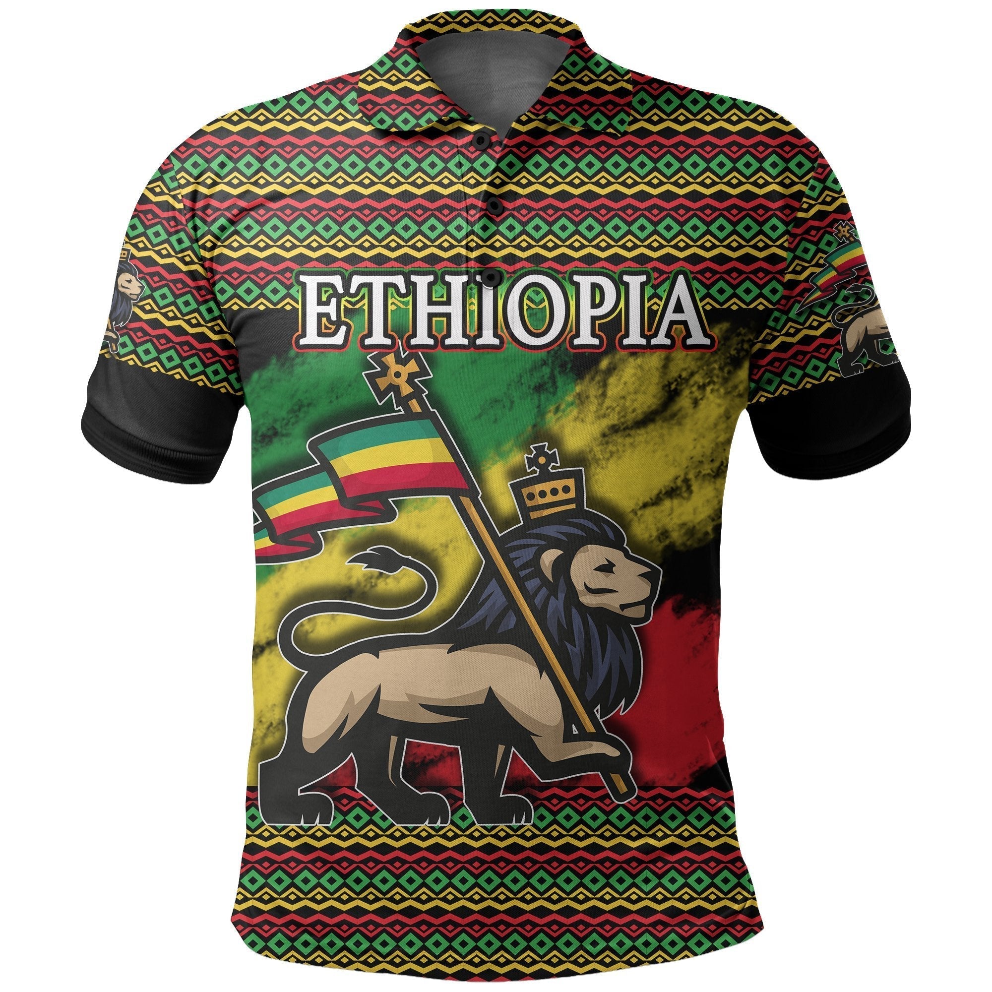 ethiopia-polo-shirt-version-lion-of-judah-grunge