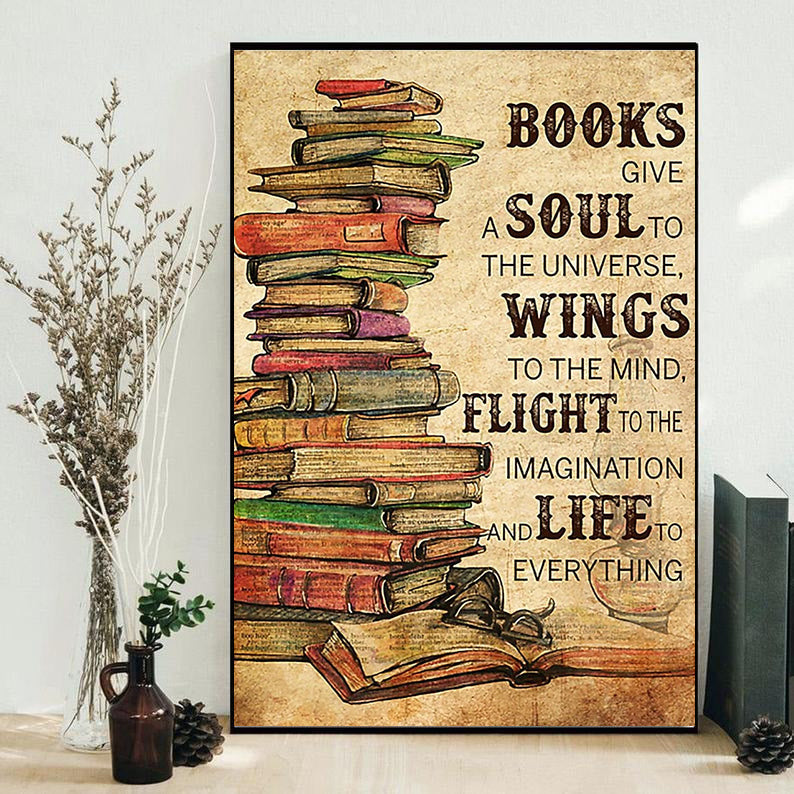 book-give-a-soul-to-the-universe-wings-to-the-mind-vertical-poster