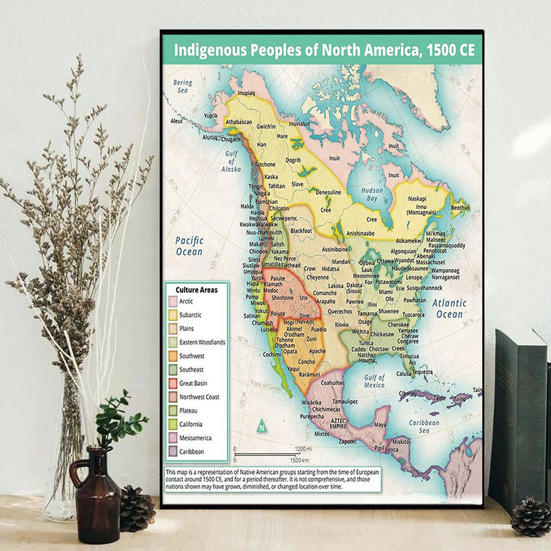 north-america-indigenous-people-vertical-poster