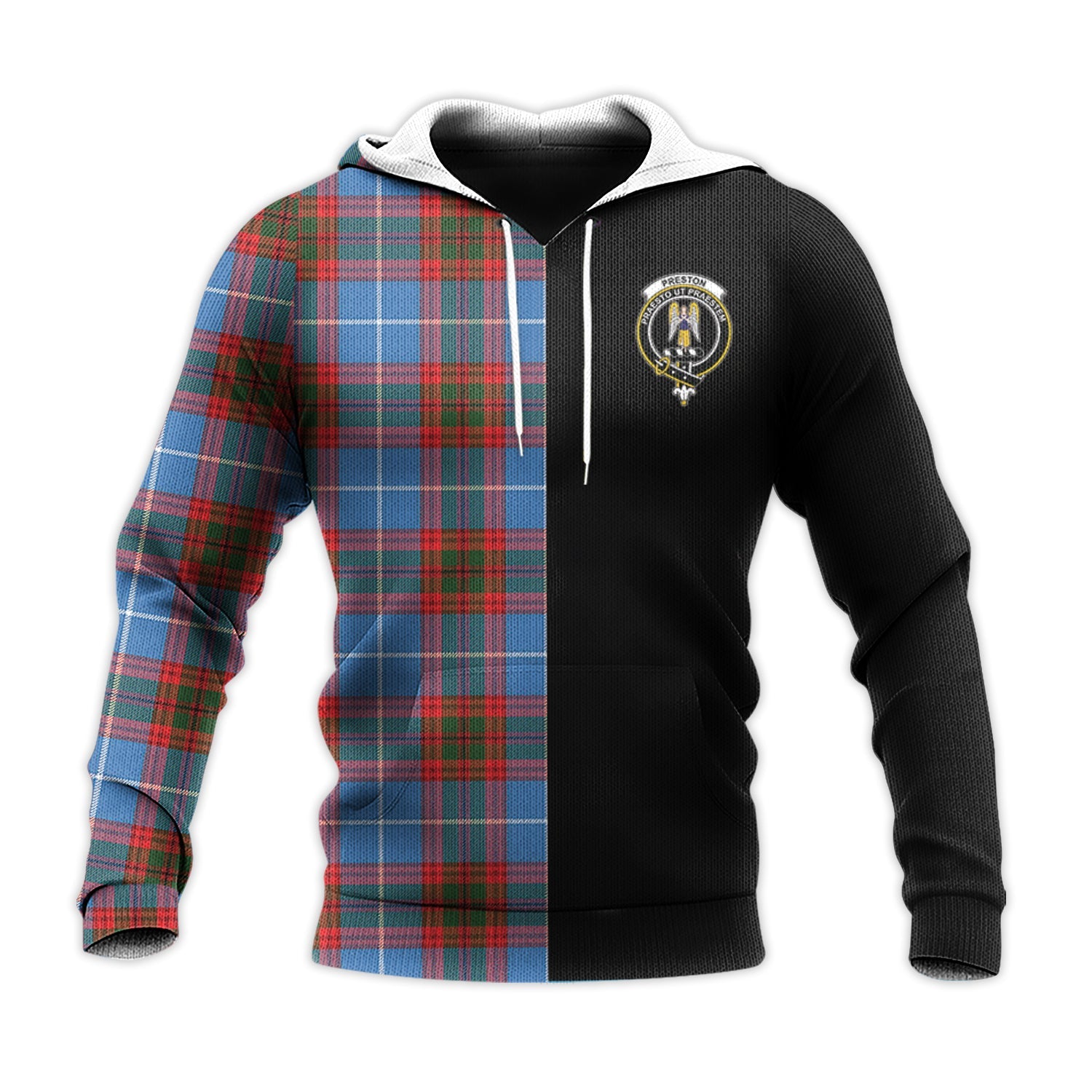 scottish-preston-clan-crest-tartan-personalize-half-hoodie