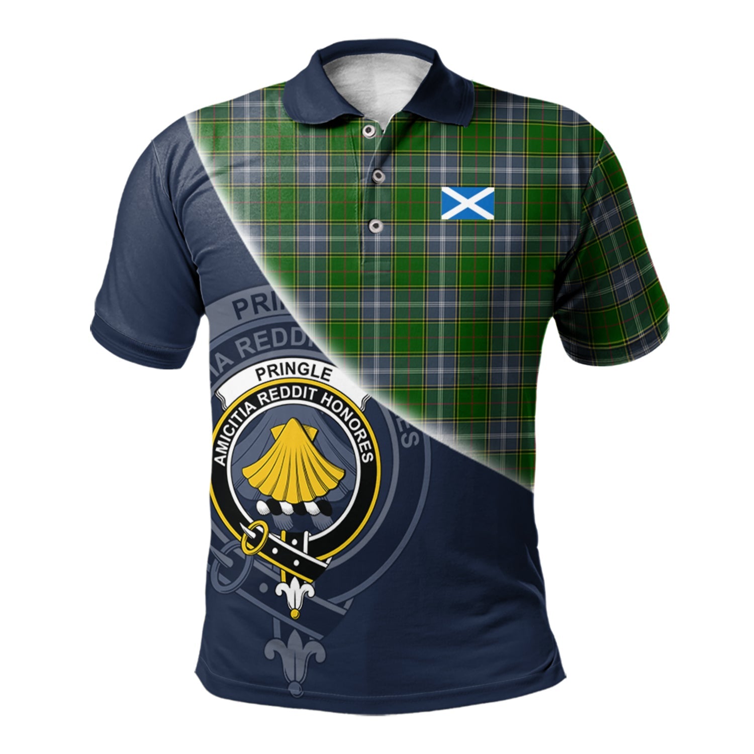 scottish-pringle-clan-crest-tartan-scotland-flag-half-style-polo-shirt
