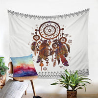 Watercolor Tapestry Dreamcatcher Feathers Native American Style LT10 - Wonder Print Shop