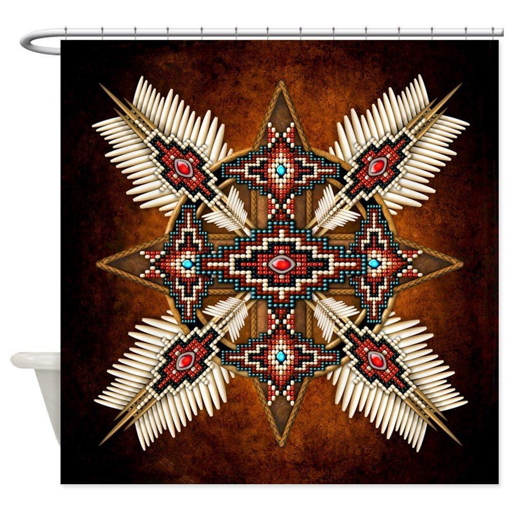 native-american-mandala-shower-curtain