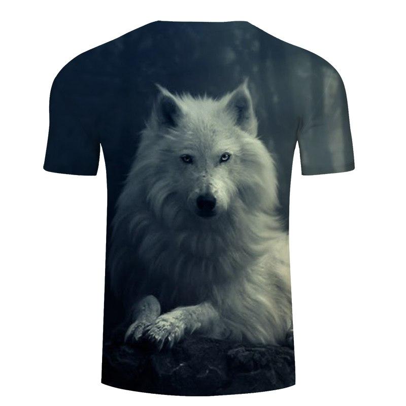 White Wolf 3D Printed Native American T Shirt LT10 - Wonder Print Shop