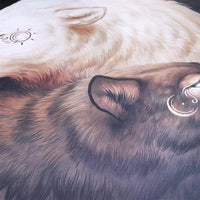 Yin and Yang Wolves Native American Tapestry LT10 - Wonder Print Shop