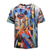 Native American 3D Indian Women Print Cool T Shirt LT10 - Wonder Print Shop