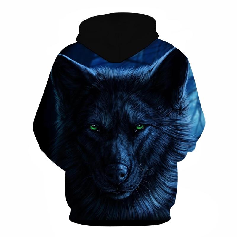 Wolf Blue Face 3D Native American Hoodies LT10 - Wonder Print Shop