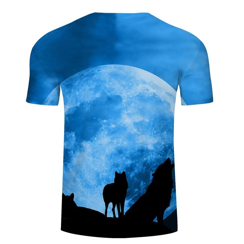 Howling Wolf Moon 3D Print Native American T Shirt LT10 - Wonder Print Shop