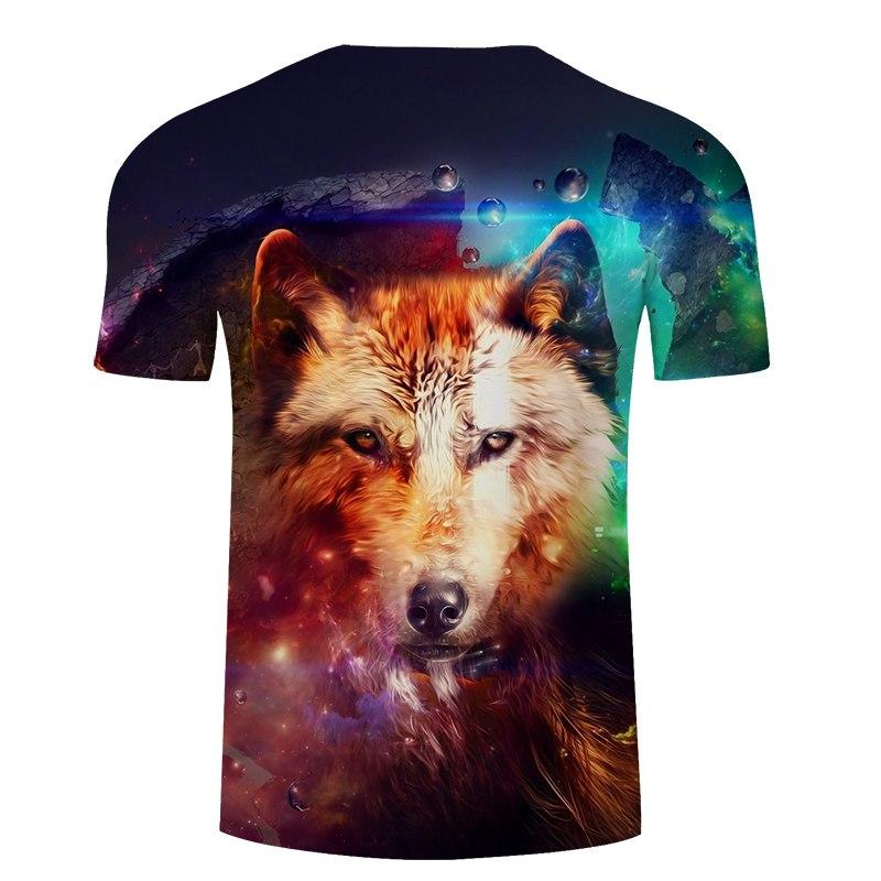 Summer Colorful Wolf Native American 3D T Shirt LT10 - Wonder Print Shop
