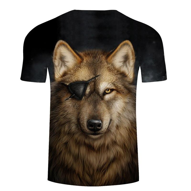 One Eyed Wolf 3D Native American T Shirt LT10 - Wonder Print Shop