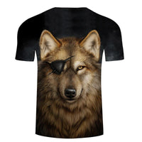 One Eyed Wolf 3D Native American T Shirt LT10 - Wonder Print Shop