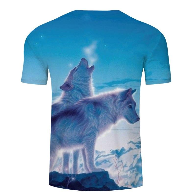 Snow Wolf 3D Print Native American T Shirt LT10 - Wonder Print Shop