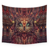 Mystic Owl Wall Hanging Tapestry Native American Design LT10 - Wonder Print Shop