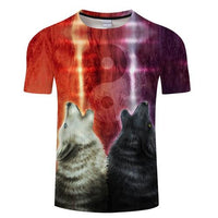 Wolf Lava 3D Native American T Shirt LT10 - Wonder Print Shop