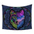 Colorful Wolf Tapestry Mandala Flower Native American Style LT10 - Wonder Print Shop