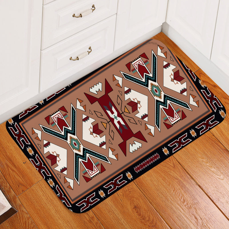 orange-geometric-native-american-doormat