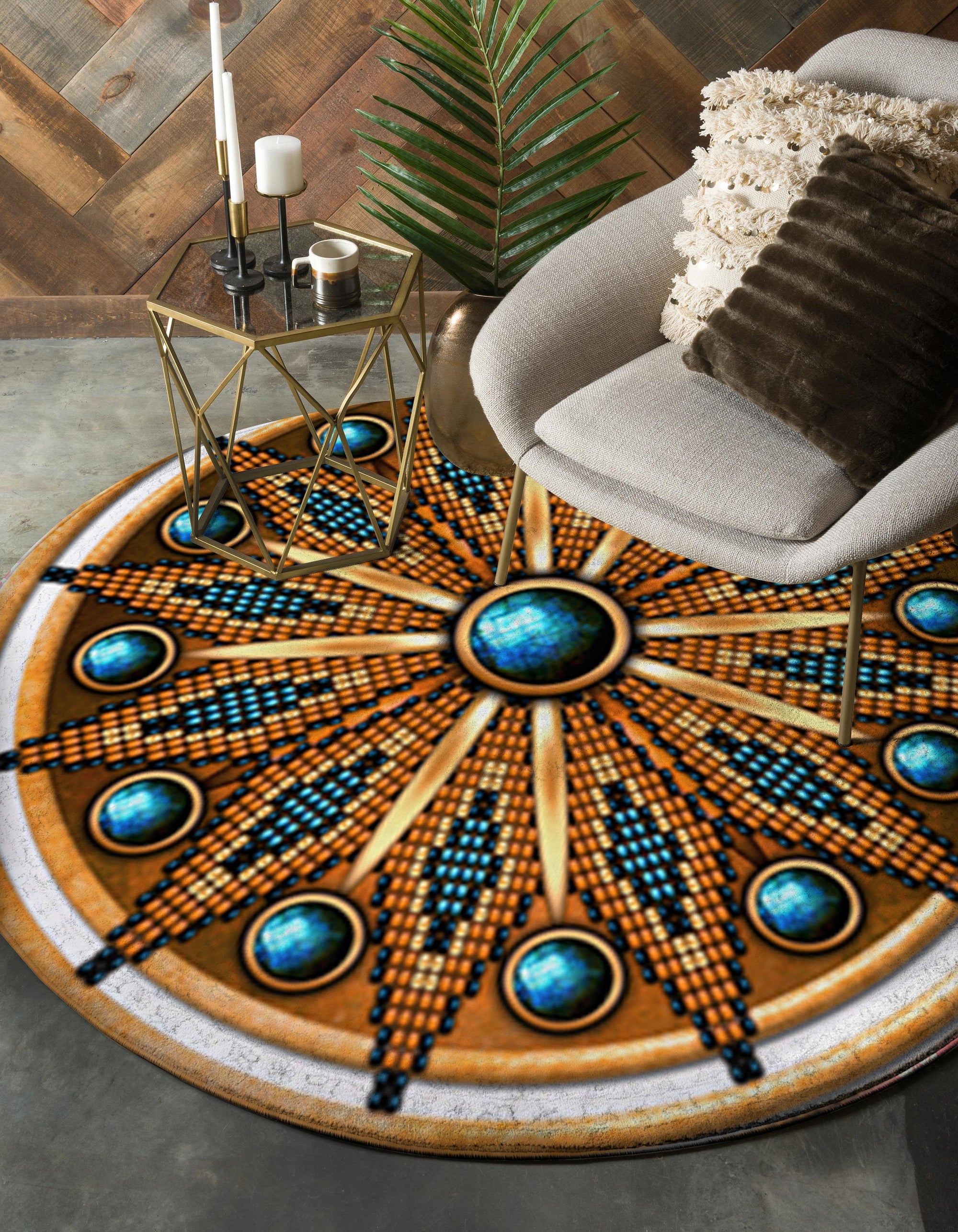 naumaddic-arts-blue-stone-rosette-native-american-design-round-carpet