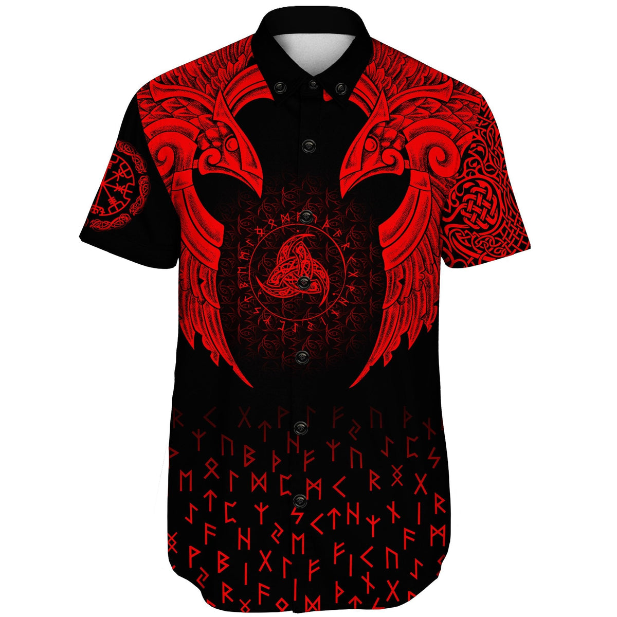 viking-shorts-sleeve-shirt-nordic-raven-tattoos