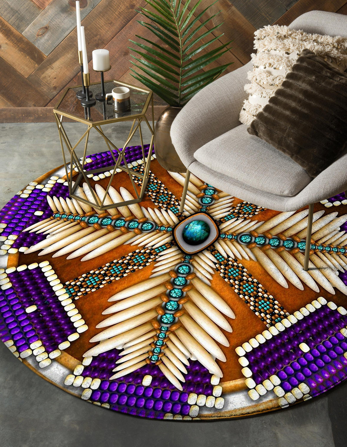 naumaddic-arts-purple-native-american-design-round-carpet