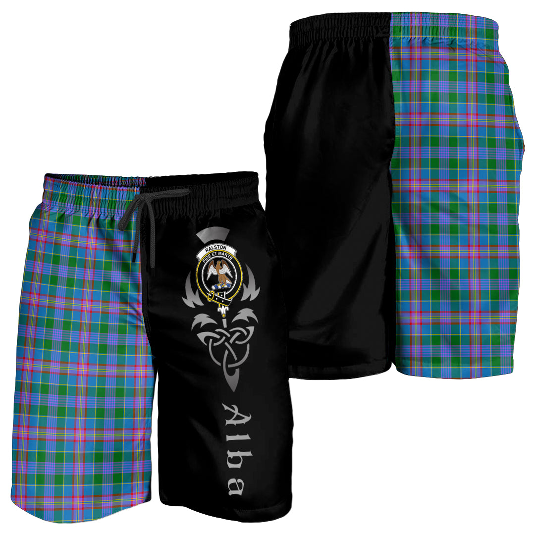 scottish-ralston-clan-crest-alba-celtic-tartan-men-shorts