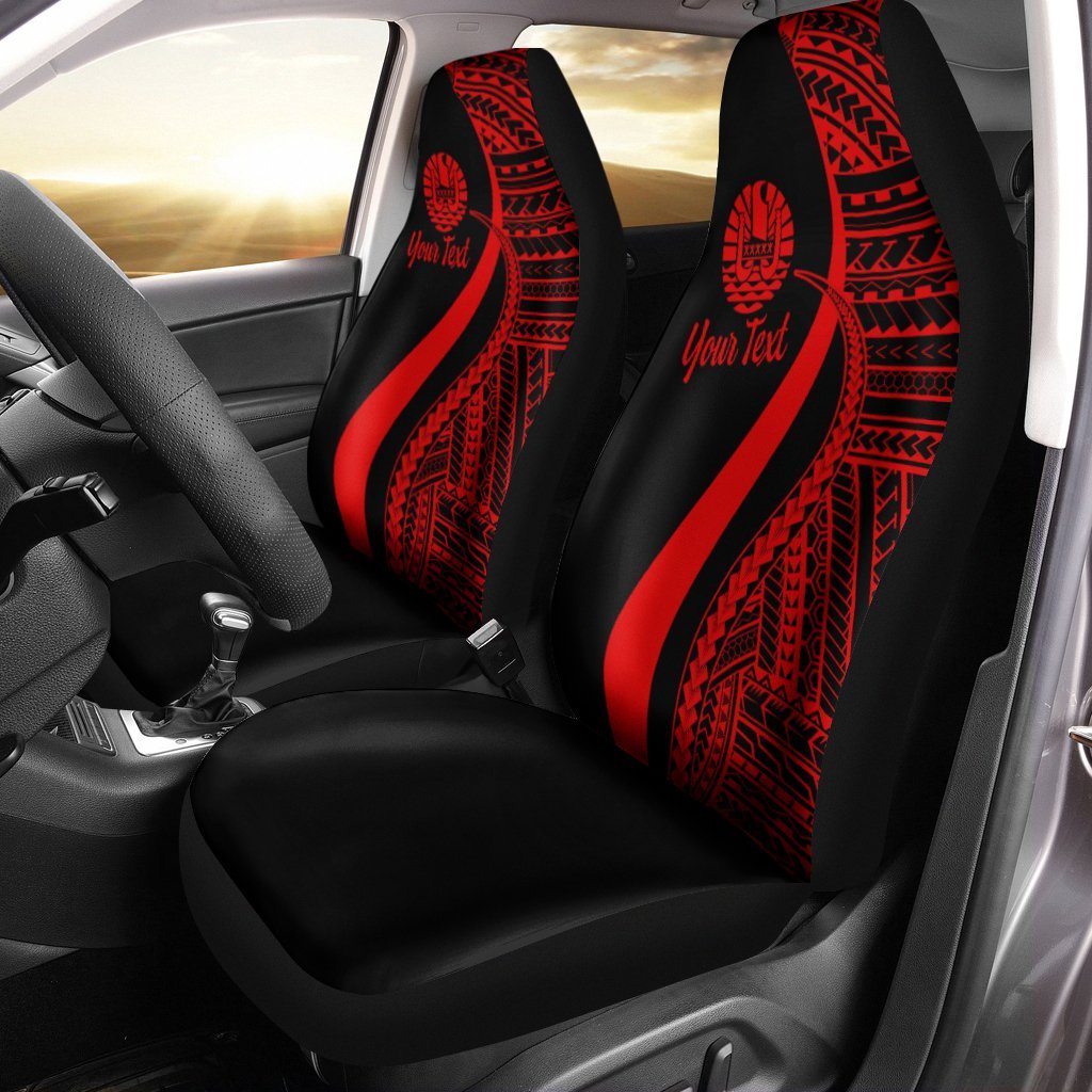 tahiti-custom-personalised-car-seat-covers-red-polynesian-tentacle-tribal-pattern