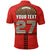 Custom Polynesian Bowl Polo Shirt Red Custom Text and Number LT4 - Wonder Print Shop