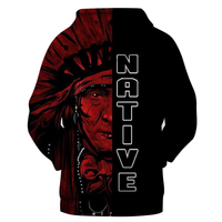 Native American Chief All Over Hoodie LT10 - Wonder Print Shop