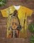 3D Native American Warrior T Shirt LT10 - Wonder Print Shop