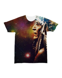 Native American Chief Galaxy All Over Print T Shirt All over T Shirt LT10 - Wonder Print Shop
