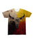 Bison Buffalo Native American Flag Background T Shirt LT10 - Wonder Print Shop
