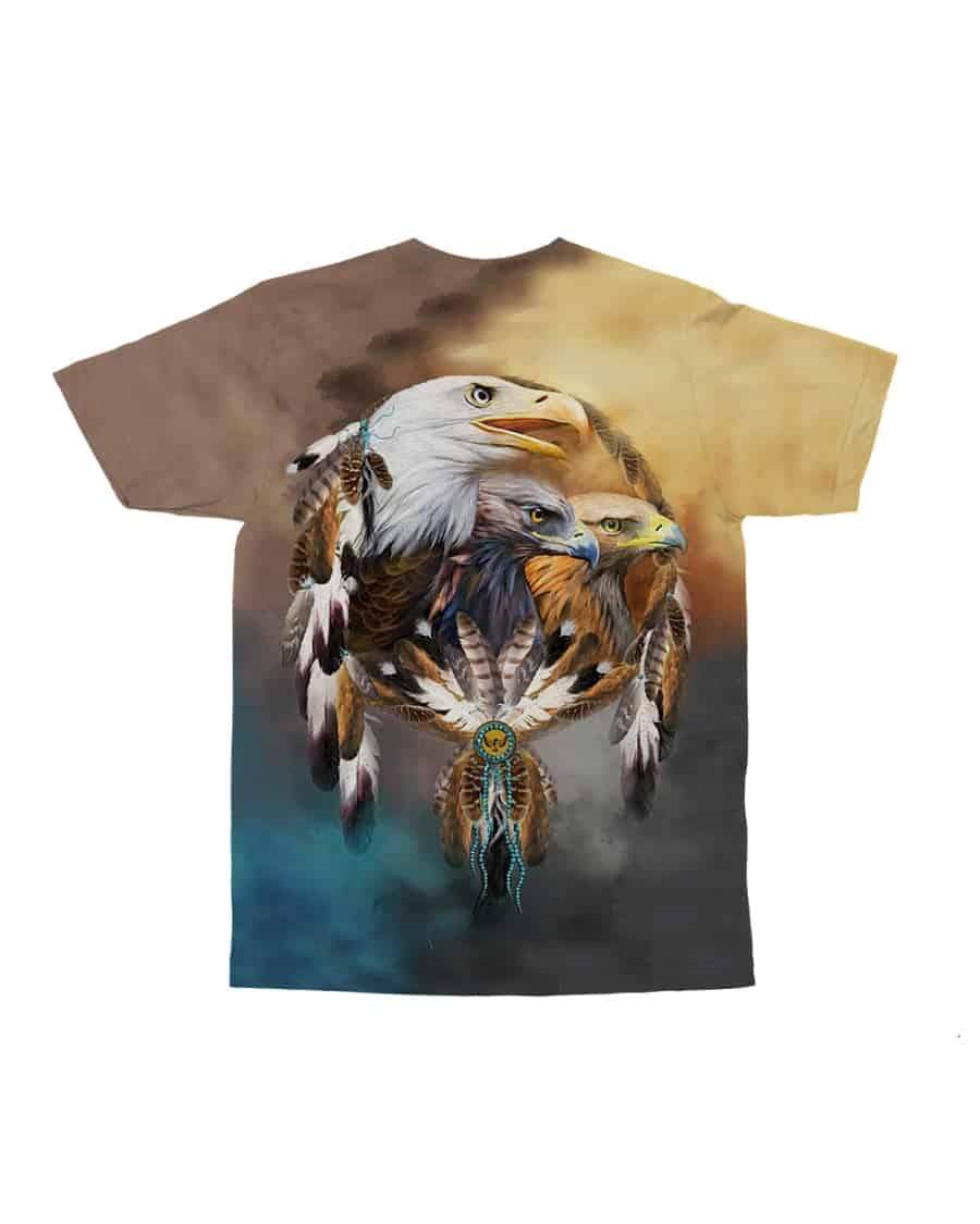 Native American Dreamcatcher All Over 3D T Shirt All Over T Shirt LT10 - Wonder Print Shop