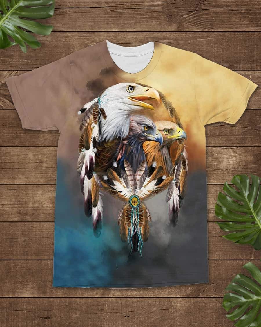 Native American Dreamcatcher All Over 3D T Shirt All Over T Shirt LT10 - Wonder Print Shop