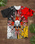 Bison Skull Head Arrow Native American Flag T Shirt LT10 - Wonder Print Shop