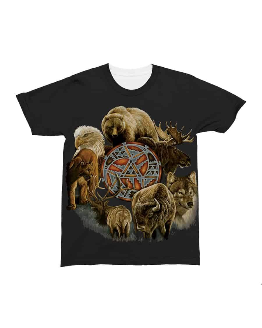 Spirit Animal Native American All over 3D T Shirt All over T Shirt LT10 - Wonder Print Shop