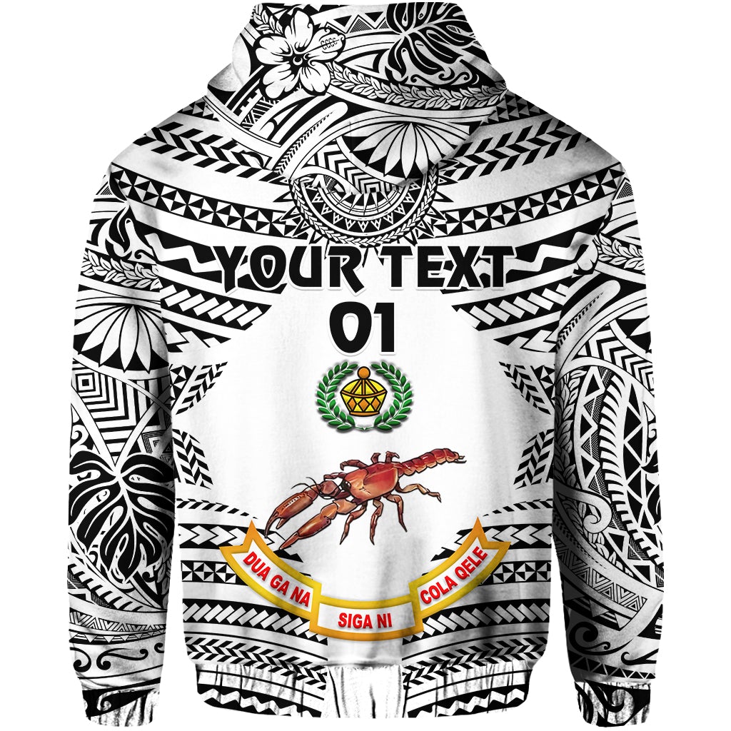 Custom Fiji Rewa Hoodie Rugby Union Creative Style White, Custom Text And Number LT8 - Wonder Print Shop