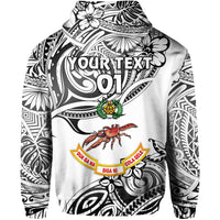 Custom Fiji Rewa Rugby Union Zip Hoodie Unique Vibes White, Custom Text And Number LT8 - Wonder Print Shop