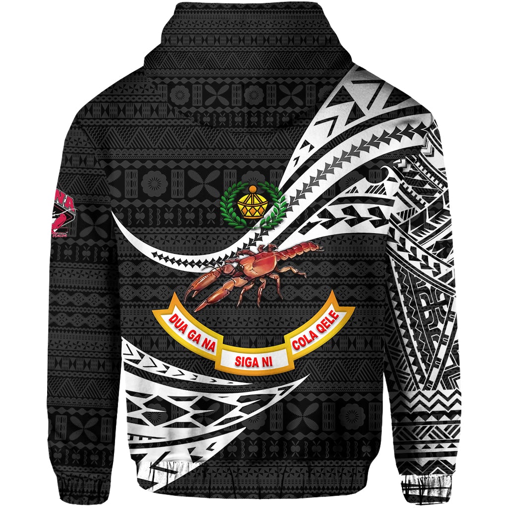 Fiji Rewa Hoodie Rugby Union Unique Version Black LT8 - Wonder Print Shop