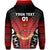 Custom Fiji Rewa Hoodie Rugby Union Tapa Style Red, Custom Text And Number LT8 - Wonder Print Shop