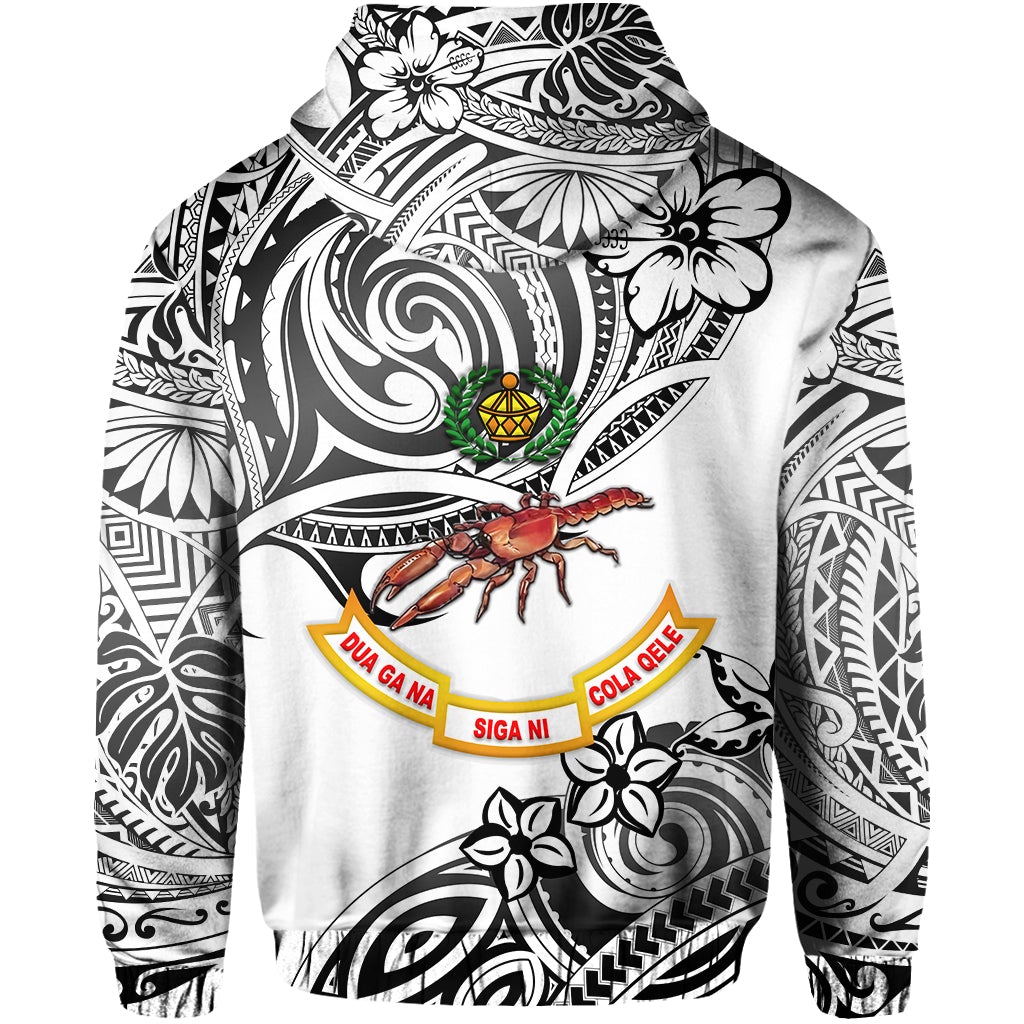 Fiji Rewa Hoodie Rugby Union Unique Vibes White LT8 - Wonder Print Shop