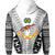 Custom Fiji Rewa Rugby Union Zip Hoodie Tapa Style White LT8 - Wonder Print Shop