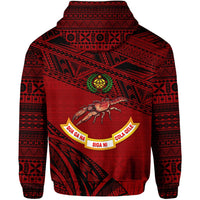 Fiji Rewa Rugby Union Zip Hoodie Special Version Red NO.1 LT8 - Wonder Print Shop