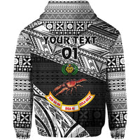 Custom Fiji Rewa Rugby Union Zip Hoodie Special Version Black, Custom Text And Number LT8 - Wonder Print Shop