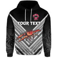 Custom Fiji Rewa Hoodie Rugby Union Creative Style Black NO.1 LT8 - Wonder Print Shop