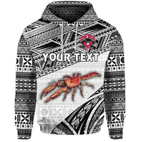 Custom Fiji Rewa Hoodie Rugby Union Special Version White LT8 - Wonder Print Shop