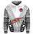 Custom Fiji Rewa Hoodie Rugby Union Tapa Style White, Custom Text And Number LT8 - Wonder Print Shop