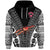 Custom Fiji Rewa Hoodie Rugby Union Tapa Style Black, Custom Text And Number LT8 - Wonder Print Shop