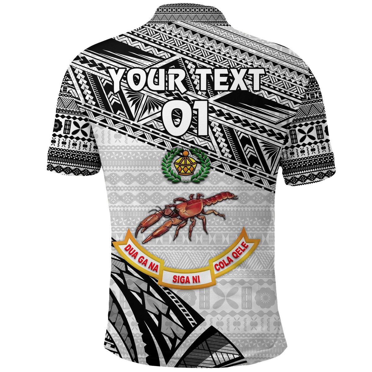 Custom Fiji Rewa Rugby Union Polo Shirt Special Version White, Custom Text And Number LT8 - Wonder Print Shop