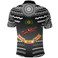 Custom Fiji Rewa Rugby Union Polo Shirt Creative Style Black LT8 - Wonder Print Shop