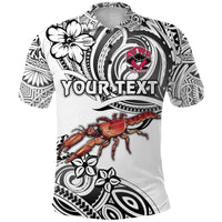 Custom Fiji Rewa Rugby Union Polo Shirt Unique Vibes White LT8 - Wonder Print Shop